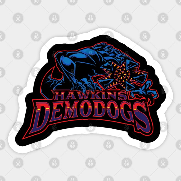 Hawkins Demodogs Sticker by indiespiv